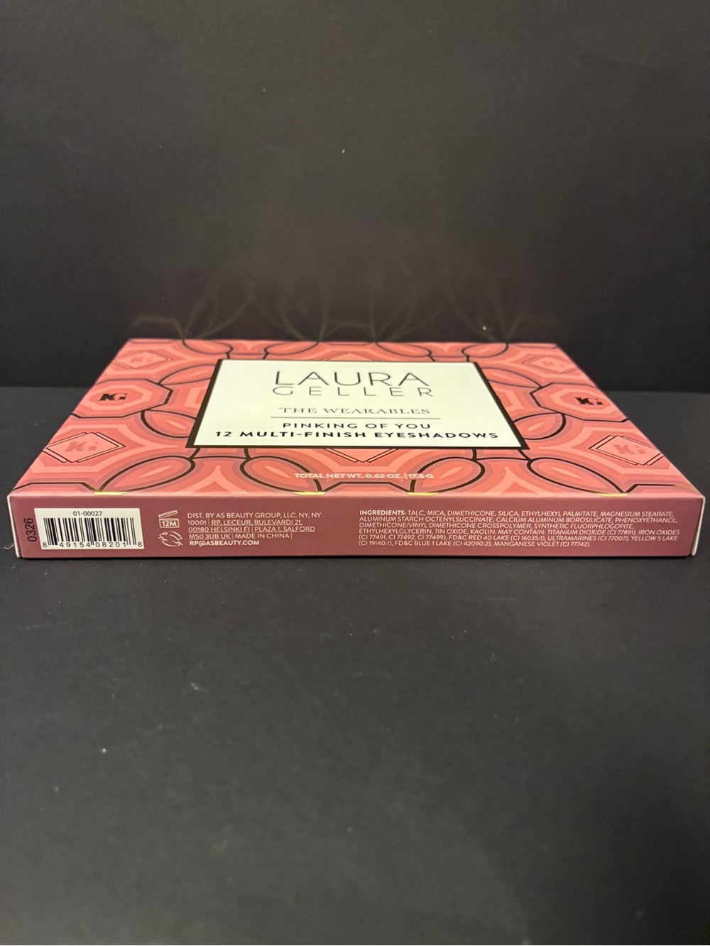 Laura Geller The Wearables Pinking of You 12 Multi-Finish Eyeshadow Palette BNIB - Picture 4 of 4